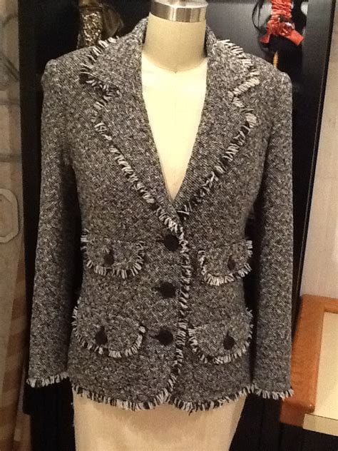 chanel inspired tweed jacket.